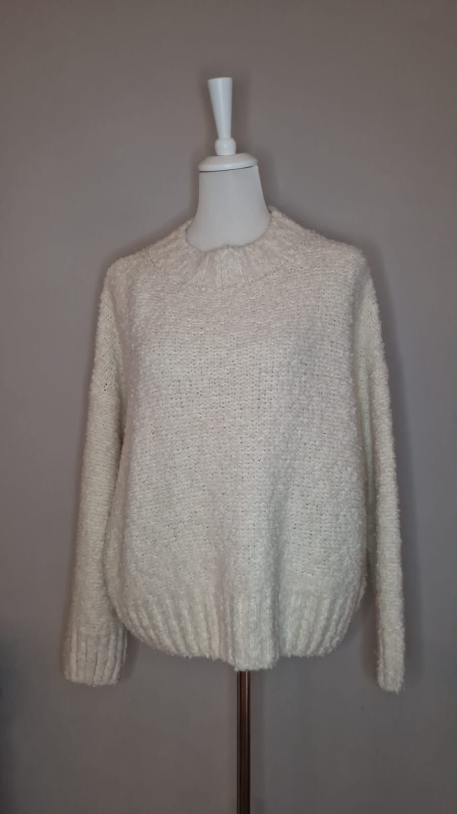 Bouclette Pullover, Khaki