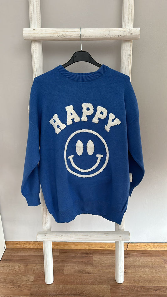 Strickpullover Happy Smiley