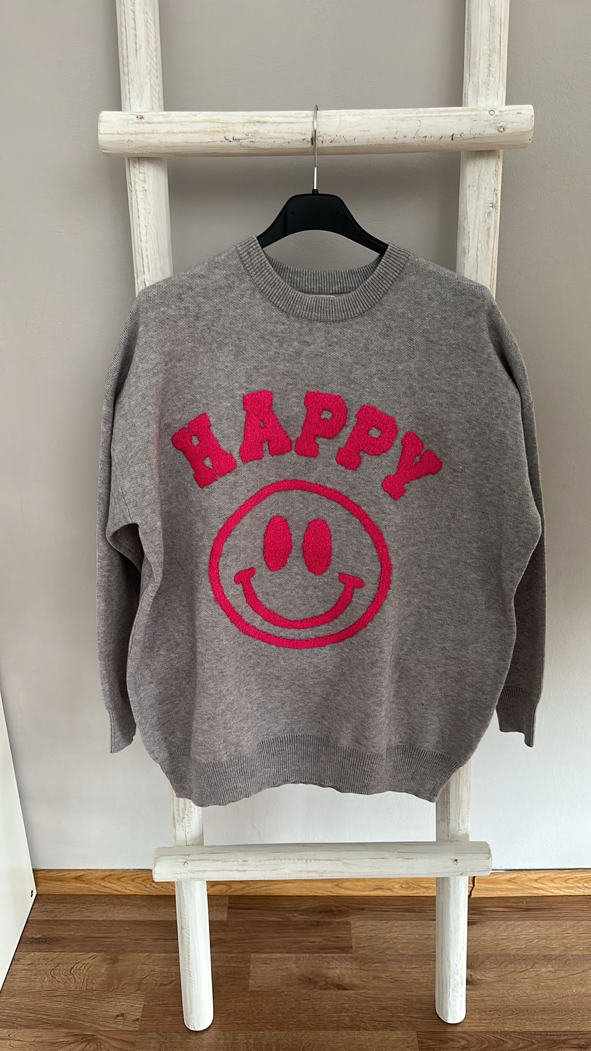 Strickpullover Happy Smiley