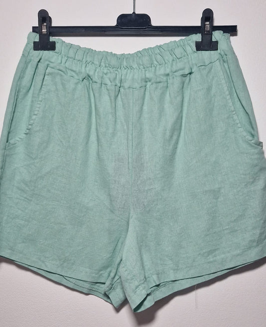 B-Ware Leinen Shorts, mint